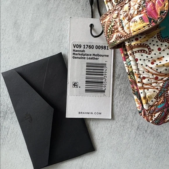 Brahmin Floral BiFold Wallet HannahMarketplace Melbourne Genuine Leather